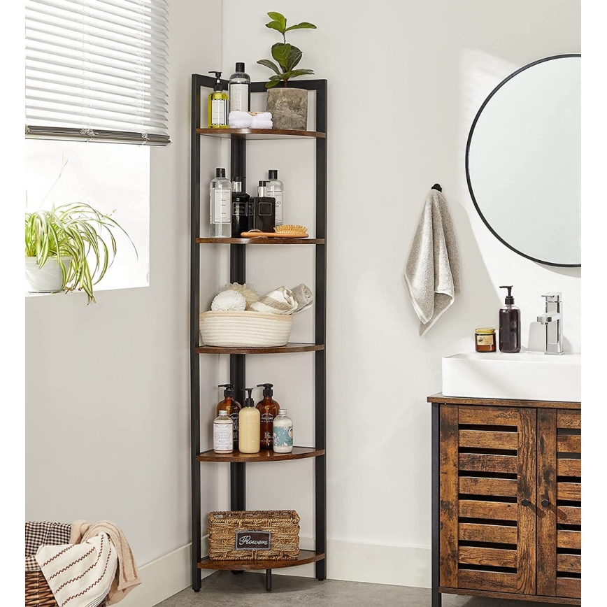 Bokhylla NAVARO brun/svart