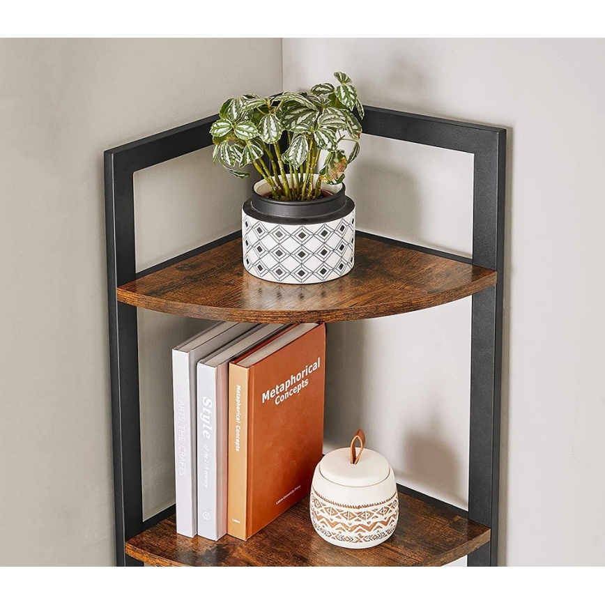 Bokhylla NAVARO brun/svart