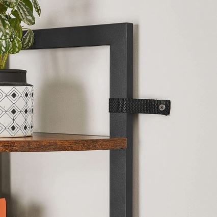 Bokhylla NAVARO brun/svart