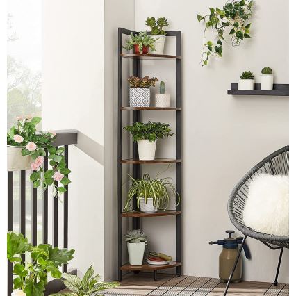 Bokhylla NAVARO brun/svart