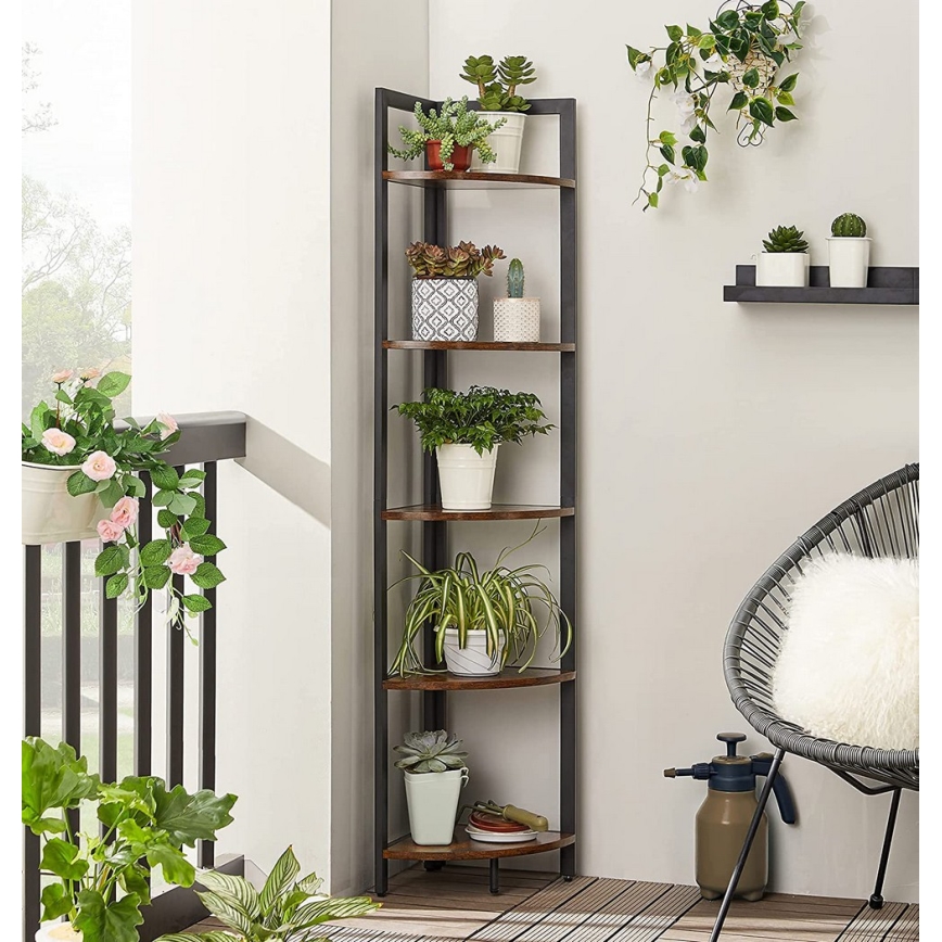 Bokhylla NAVARO brun/svart