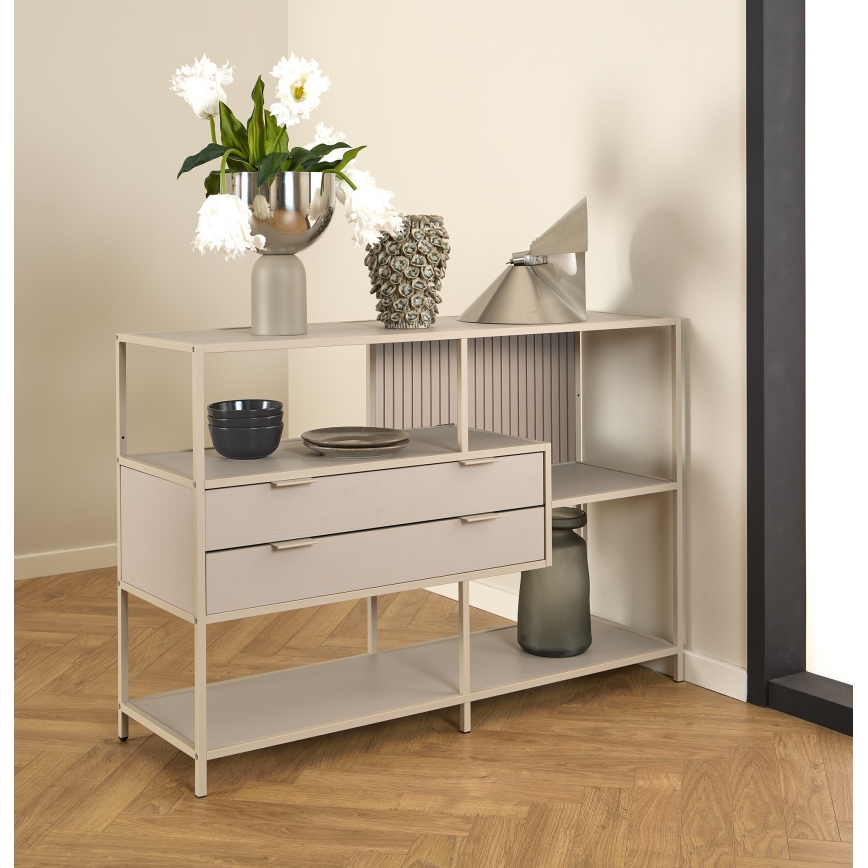 Bokhylla SARON 114x78 cm grå