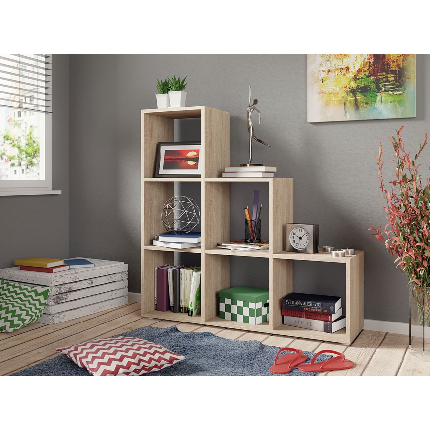 Bokhylla TRIO 108x105 cm brun