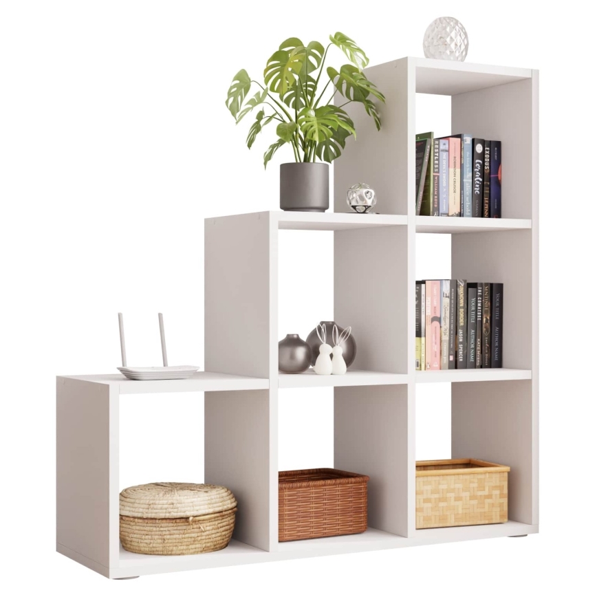 Bokhylla TRIO 108x105 cm vit