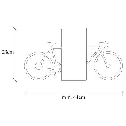 Bokstöd för böcker 23x44 cm svart