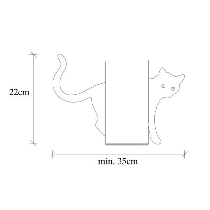 Bookstop 22x35 cm vit