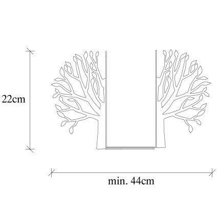 Bookstop 22x44 cm svart