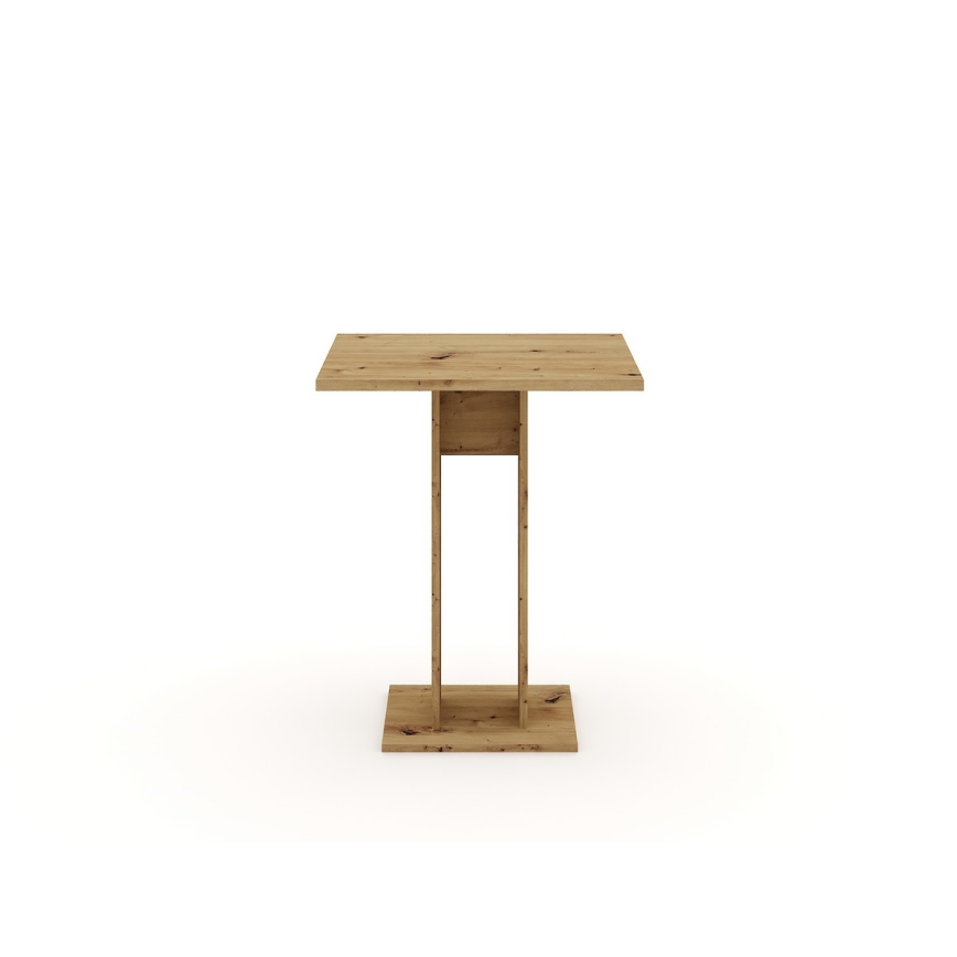 Bord STRAPO 68x68 cm, ek i artisan-finish