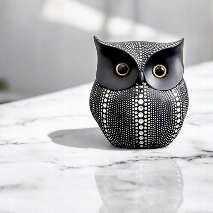 Bordsdekoration 15 cm svart