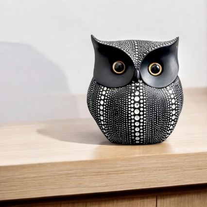 Bordsdekoration 15 cm svart