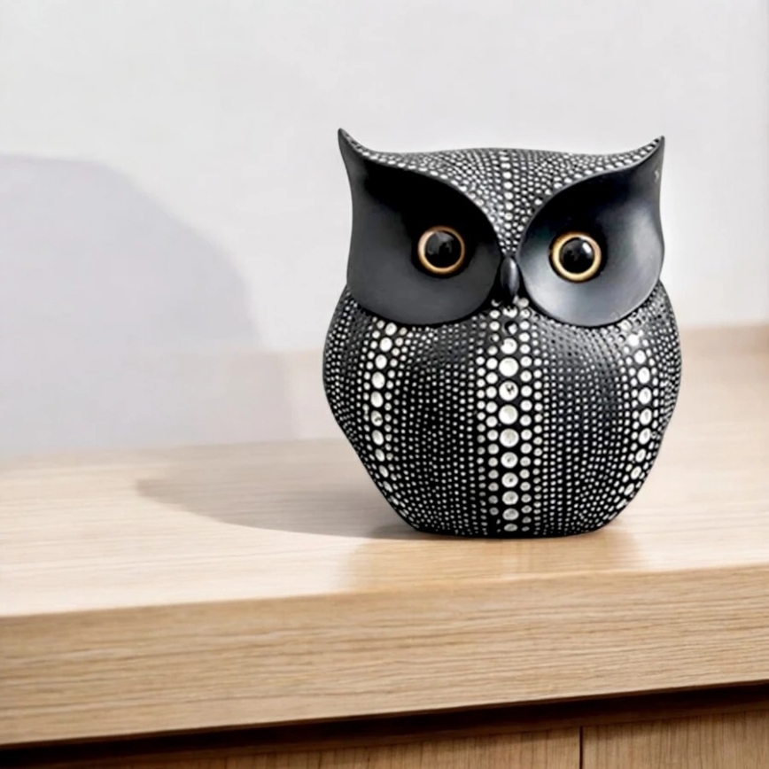 Bordsdekoration 15 cm svart