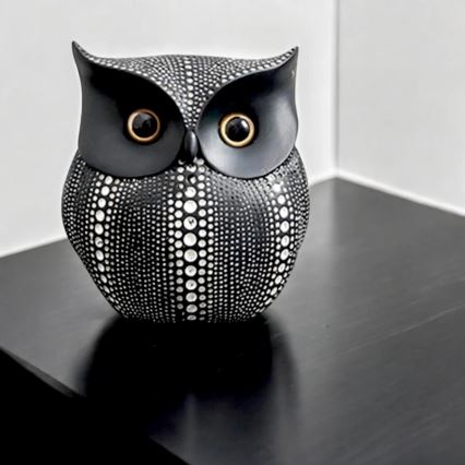 Bordsdekoration 15 cm svart