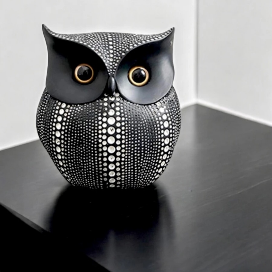 Bordsdekoration 15 cm svart