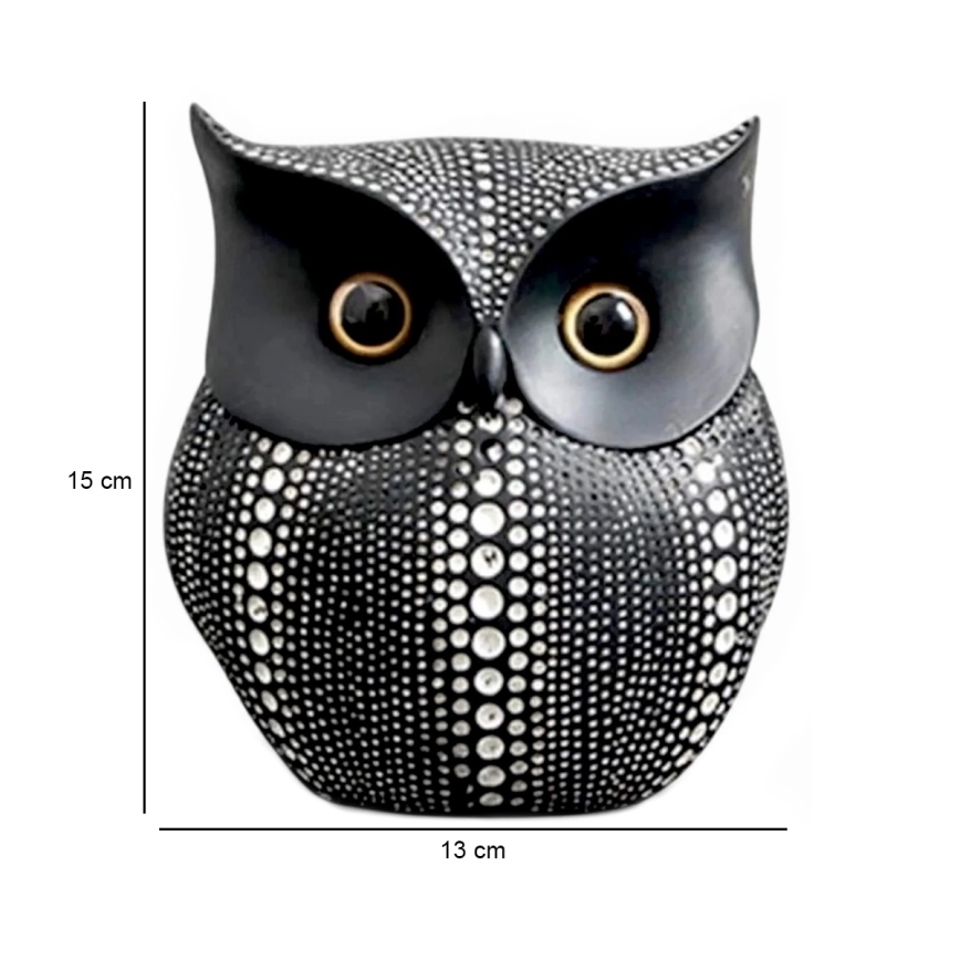 Bordsdekoration 15 cm svart