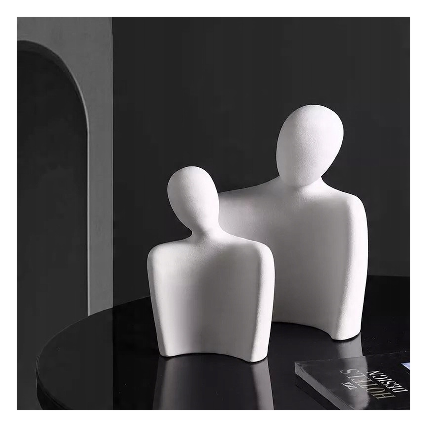 Bordsdekoration 20x5,5x14,5 cm vit