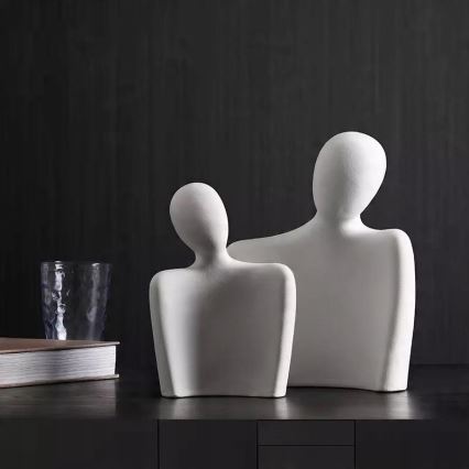 Bordsdekoration 20x5,5x14,5 cm vit