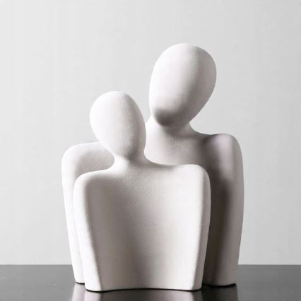 Bordsdekoration 20x5,5x14,5 cm vit