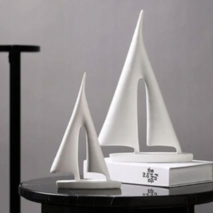 Bordsdekoration 21 cm harts/vit