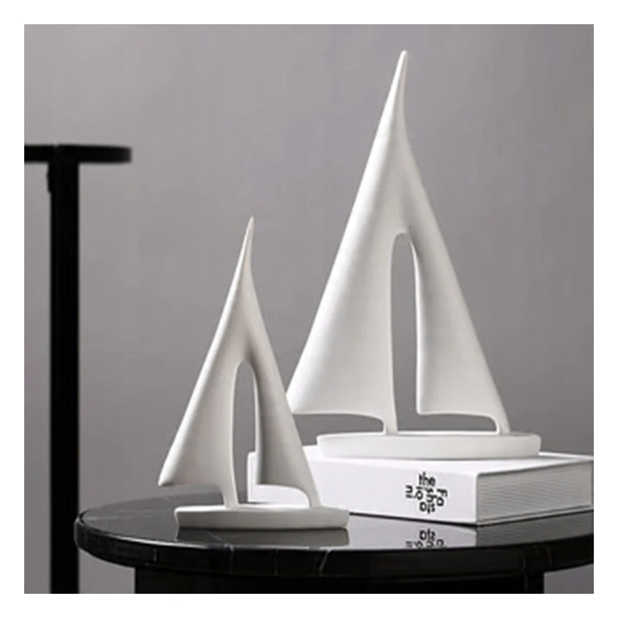 Bordsdekoration 21 cm harts/vit