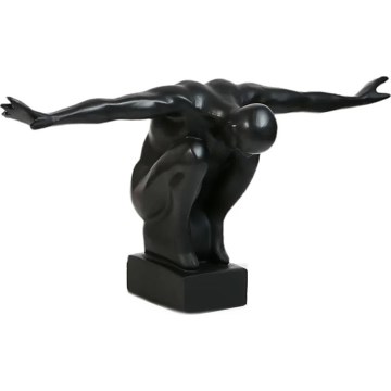 Bordsdekoration 25x41x20 cm harts/svart