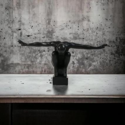 Bordsdekoration 25x41x20 cm harts/svart