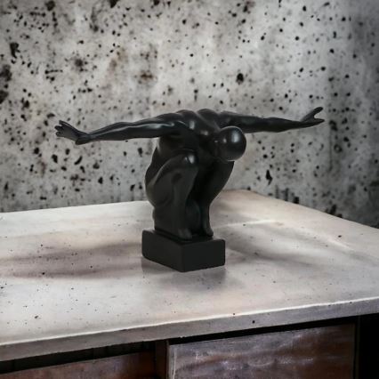 Bordsdekoration 25x41x20 cm harts/svart