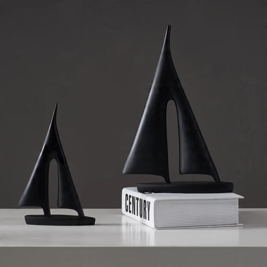 Bordsdekoration 28 cm harts/svart