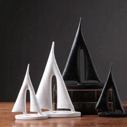 Bordsdekoration 28 cm harts/svart