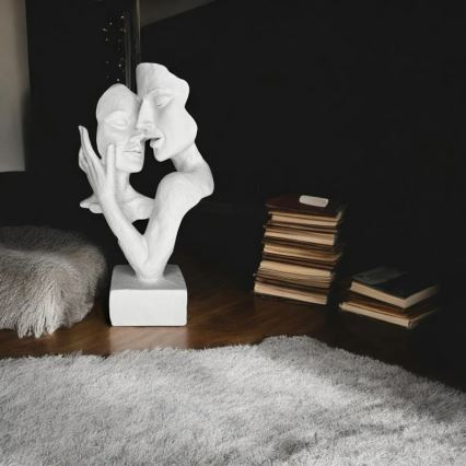 Bordsdekoration 29x9x17 cm harts/vit