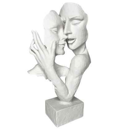 Bordsdekoration 29x9x17 cm harts/vit