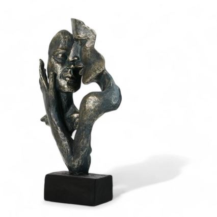 Bordsdekoration 31,5x9,5x19 cm harts/patina