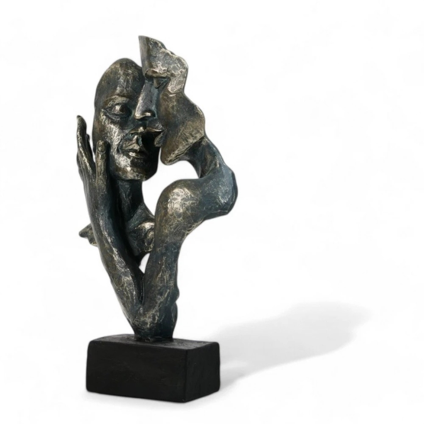 Bordsdekoration 31,5x9,5x19 cm harts/patina
