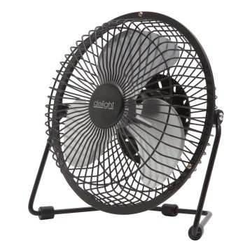 Bordsfläkt 1,75 W/5 V USB, Ø 18 cm, svart