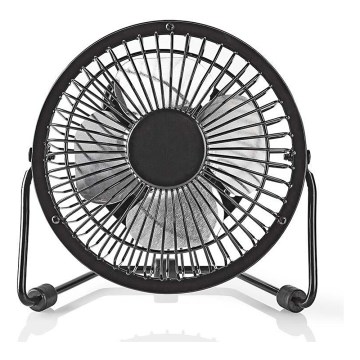 Bordsfläkt 3W/USB 10 cm svart