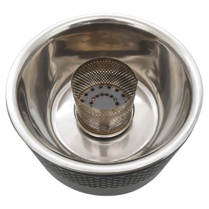 Bordsgrill för träkol 4xAA/USB svart