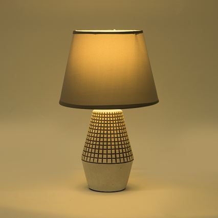 Bordslampa 1xE14/40W/230V vit/grå