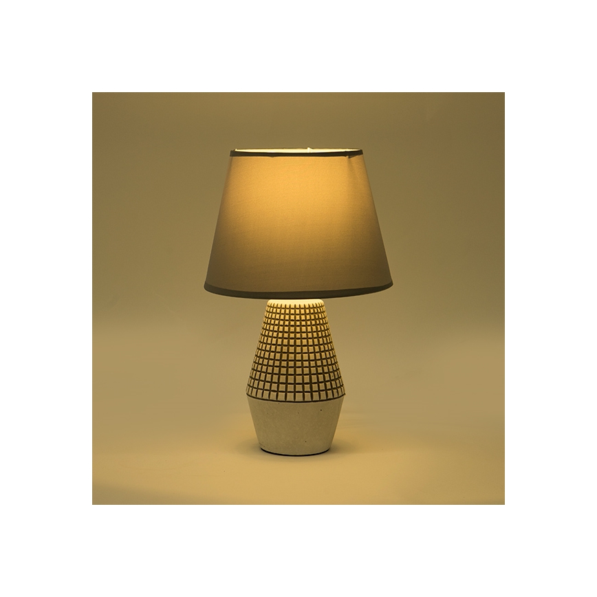 Bordslampa 1xE14/40W/230V vit/grå