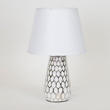 Bordslampa 1xE14/40W/230V vit/silver