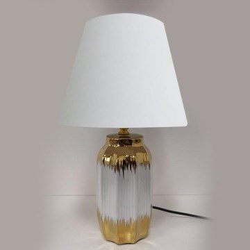 Bordslampa 1xE14/60W/230V vit/guld