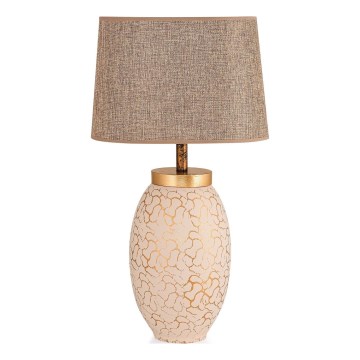 Bordslampa 1xE27/40W/230V beige/guld