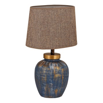 Bordslampa 1xE27/40W/230V blå/beige