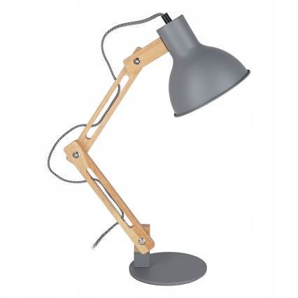 Bordslampa 1xE27/40W/230V grå