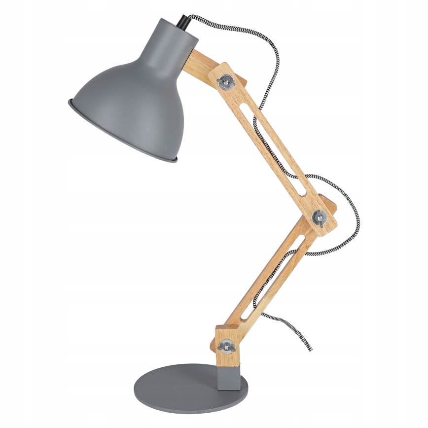 Bordslampa 1xE27/40W/230V grå