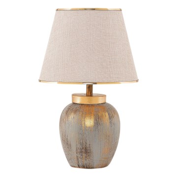 Bordslampa 1xE27/40W/230V guld/beige