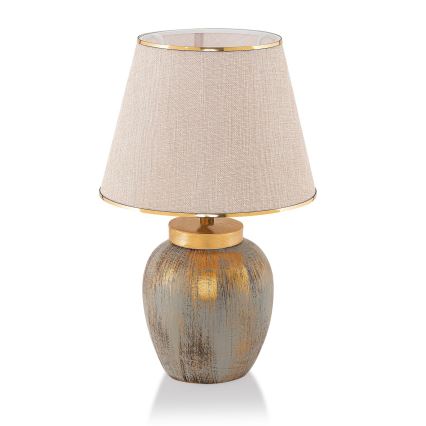 Bordslampa 1xE27/40W/230V guld/beige