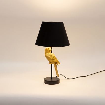 Bordslampa 1xE27/40W/230V svart/guld