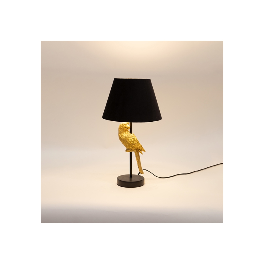 Bordslampa 1xE27/40W/230V svart/guld