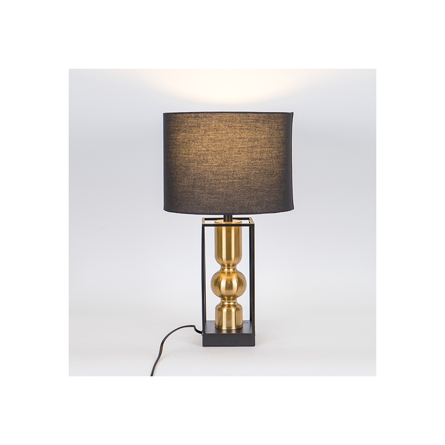 Bordslampa 1xE27/40W/230V svart/guld