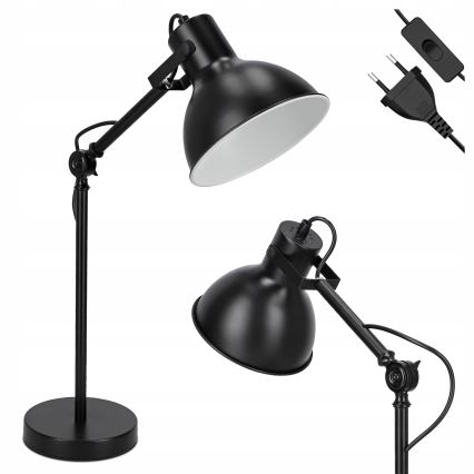 Bordslampa 1xE27/40W/230V svart