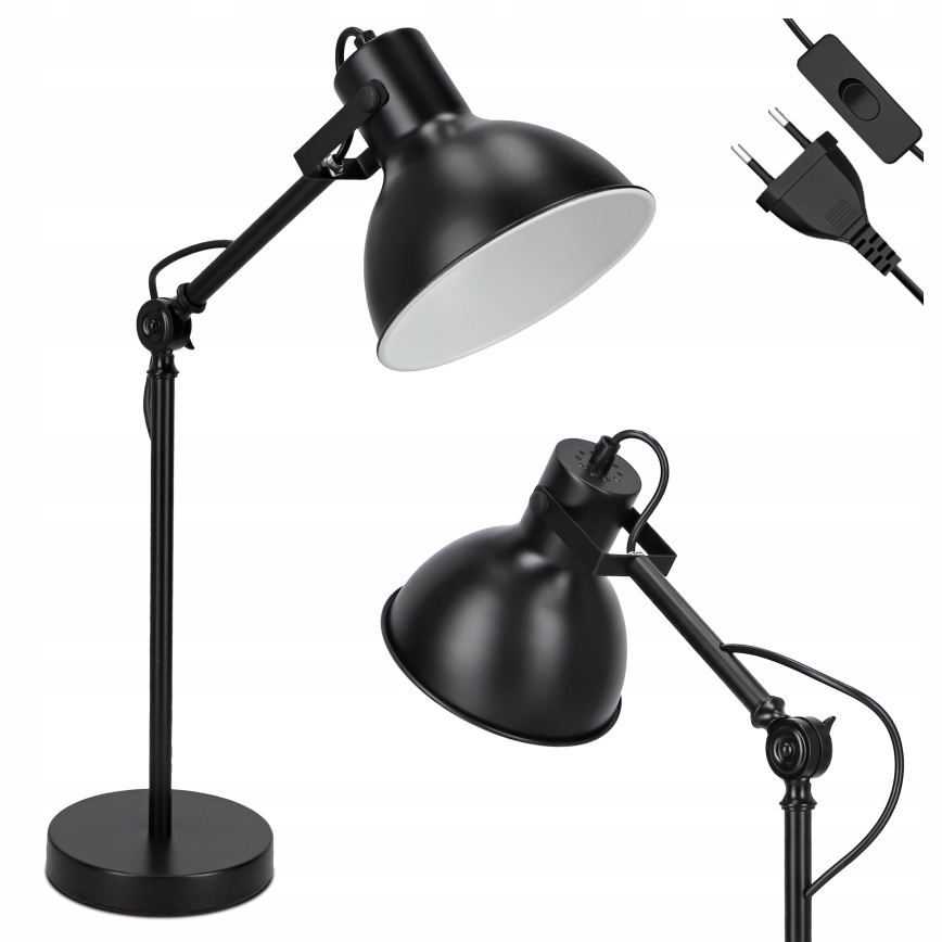 Bordslampa 1xE27/40W/230V svart